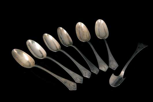 "Crosby, Morse and Foss" Sterling Serving Set
