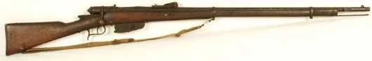 Brescia (Italy) Model 1883 bolt action rifle