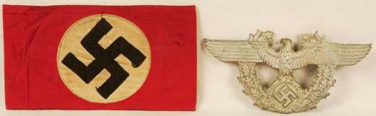 Nazi party arm band and eagle