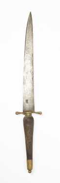 Exceptional Battle Used English Plug Bayonet Ca: 1700 With Crown Mark On Both Sides Of Blade