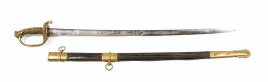 Near Excellent C. Roby, Chelmsford, Mass. Staff and Field Officer's Sword and Scabbard