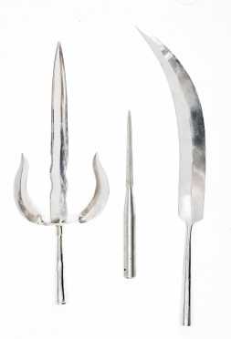 Three Reproduction Steel Weapons