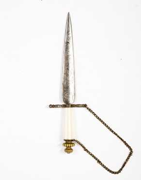 Beautiful Possibly Indian Raj Period Spear Point Dagger