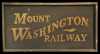 Reproduction Mount Washington Railway Sign