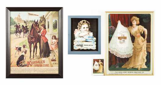 Three Lithograph Country Store Advertisements