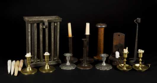 Antique and Reproduction Candlestick Lot