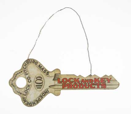 "Independent Lock Co" Key Form Sign