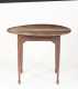 Red Painted Oval Top NH Tea Table