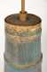 Antique Blue Painted Finger Lapped Butter Churn
