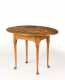 Curly Maple Oval Top Queen Anne Tea Table