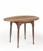 Maple Oval Top Splay Leg Tea Table