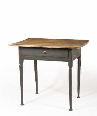 New England Painted One Drawer Tavern Table