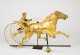 "Fisk #350" Horse and Sulky with Driver Weathervane