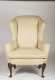 Pair of Queen Anne Style Cone Arm Wing Chairs