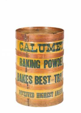 "Calumet" Baker Powder Displays Barrel