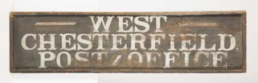 "West Chesterfield Post Office" Sign (N.H.)