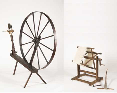 Branded "Azel Wilder, Keene, N.H." Spinning and Accessories