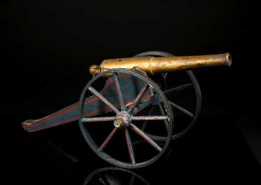 "Schoenhut" Painted wood Toy Civil War Cannon