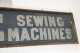 "White Sewing Machines" Trade Sign