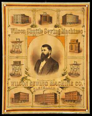 "Wilson Shuttle Sewing Machines" Lithograph Broadside