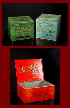 Three Country Store Tea Tin Containers