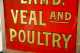 "Swan, Newton & Co Beef, Pork, Lamb, Veal and Poultry" Sign