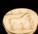 Oval Carved Ivory Horse Snuff Box