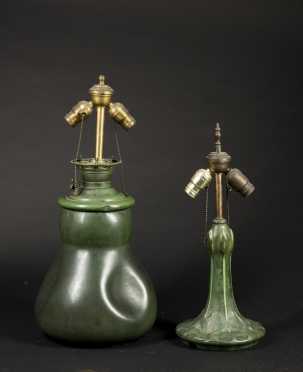 Two Hampshire Pottery Lamp Bases