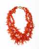 Three Strand Graduated Coral Necklace