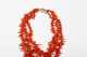 Three Strand Graduated Coral Necklace