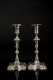 Pair of English Chippendale Style Candlesticks