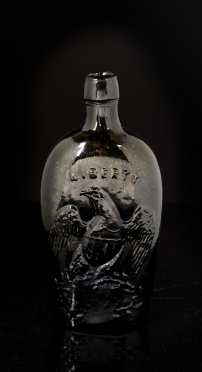 "Willington Glass Co." Liberty Eagle Pint Flask