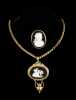 Cameo Pin and Cameo Pendant on Chain
