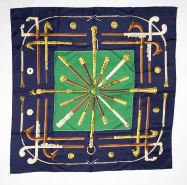 Hermes Silk Scarf "Cannes & Pommeaux"