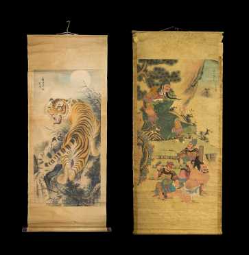 Two Early Chinese Scroll Paintings