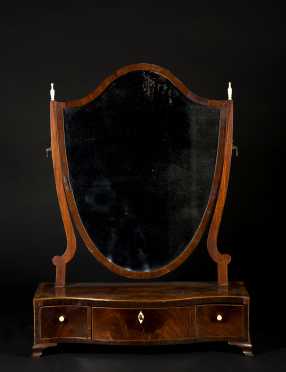 Mahogany English Regency Dressing Mirror
