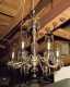 Waterford Style Six Arm Crystal Chandelier