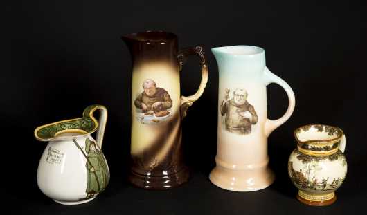 Royal Doulton and Limoge Pitchers