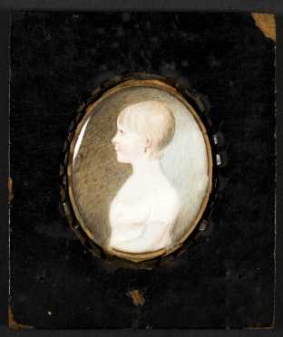Miniature Painting on Ivory of Eliza Blackwell