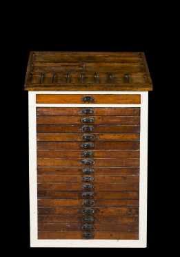 Type Setters Multi Drawer Work Cabinet