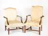 Two Hepplewhite Style Lolling Chairs