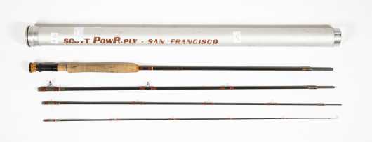 Early San Francisco Manufacture Scott G Series â€œPowR-Plyâ€ 9â€™ 2.5 ounce Two Piece Graphite Rod for #6 Line