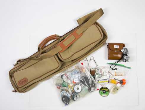 Miscellaneous Lot Containing a Fishing Bag