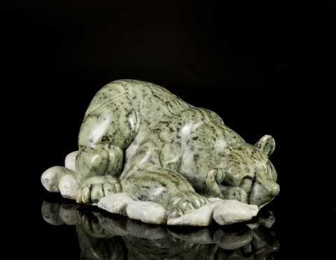 Inuit Carved Soapstone Grizzly Bear