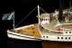 "Nantucket" Ship Model Side Paddle Wheel