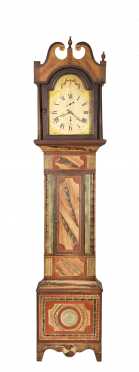 Vermont Paint Decorated Tall Case Clock