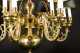 Brass 20thC Chandelier with Six Lights