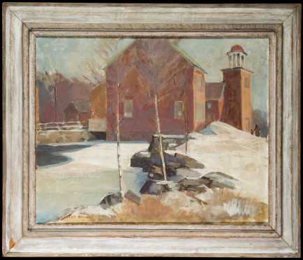 Albert Duvall Quigley, NH (1891-1961) "Harrisville" Painting