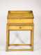Yellow and Red Painted Pine School Master Desk