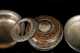 Five Early Tibetan Silver and Burl or Horn Bowls
